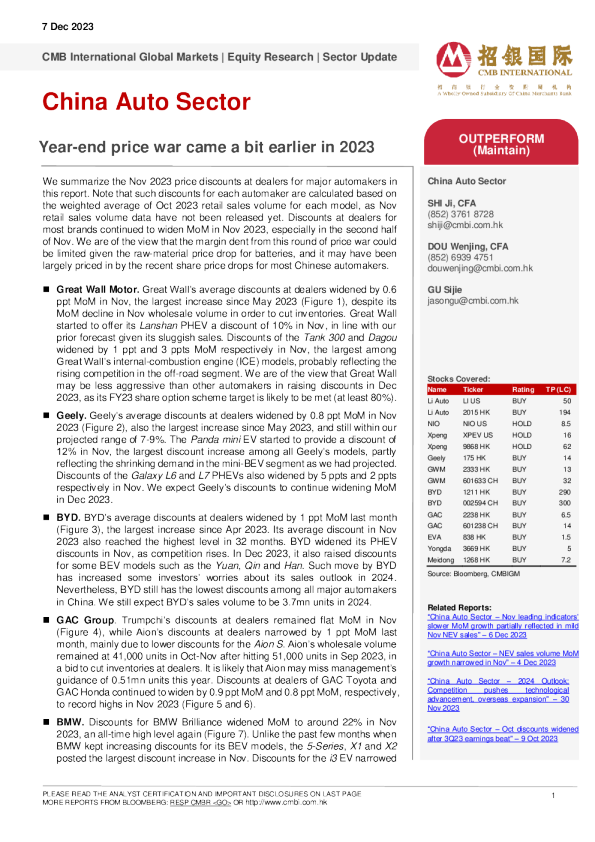 年终价格战在 2023 年来得有点早