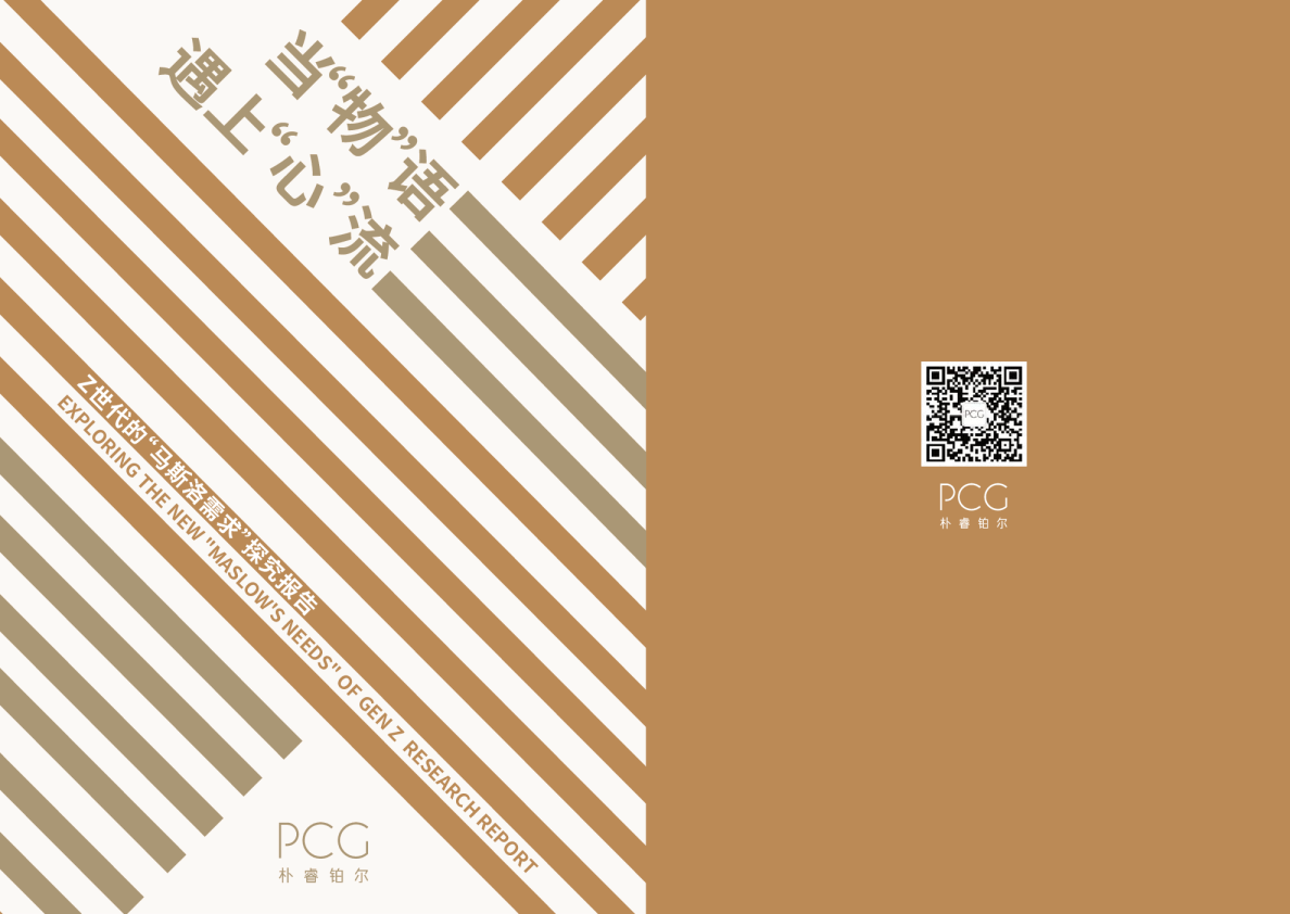 当“物”语遇上“心”流：Z世代的“马斯洛需求”探究报告