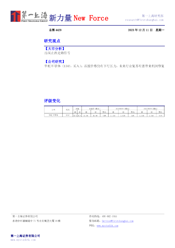 新力量New Force总第4429期
