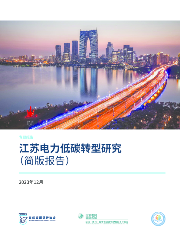 江苏电力低碳转型研究
