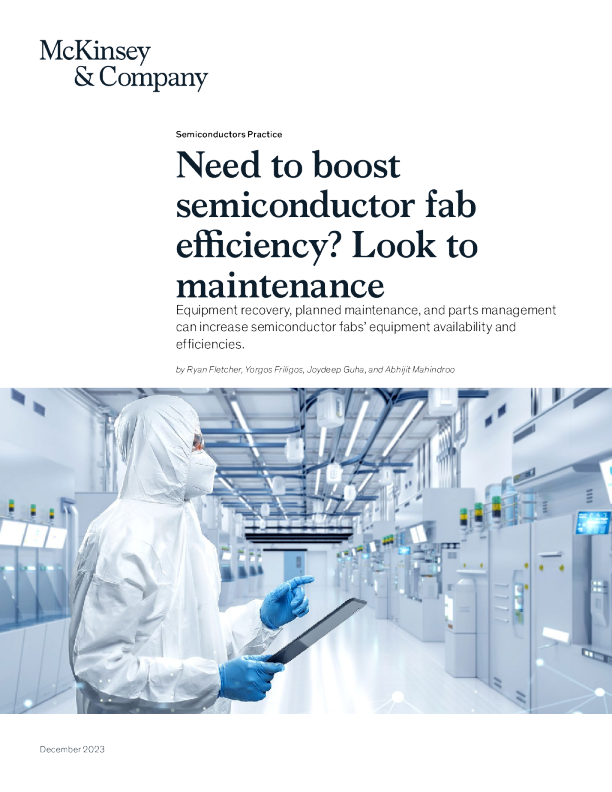 需要提高半导体工厂效率？ 看维护