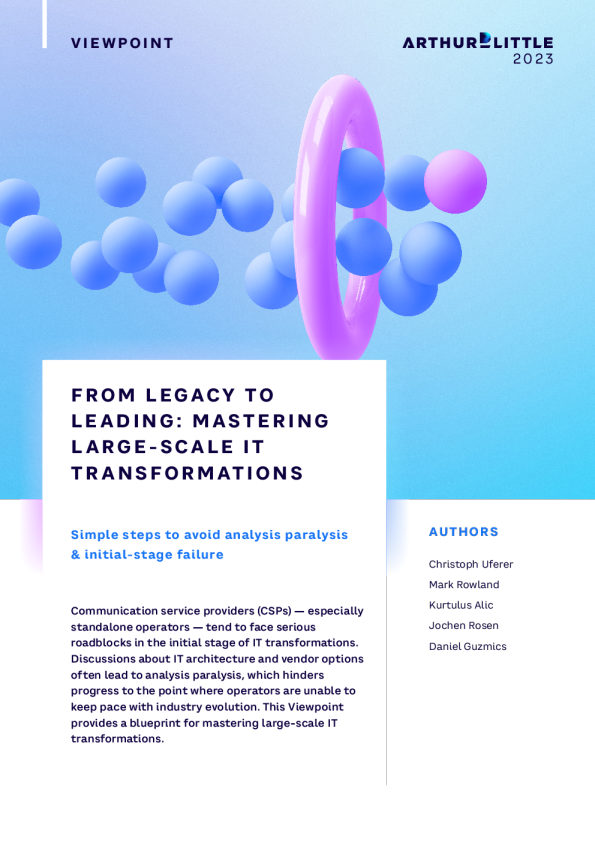 从传统到领先 ： 掌握大规模 IT 转换