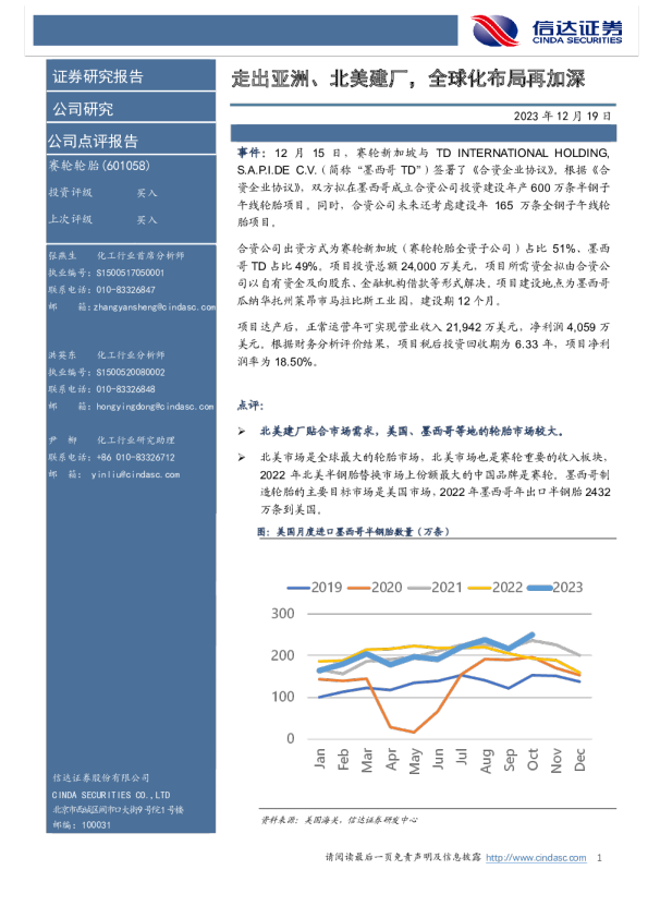 走出亚洲、北美建厂，全球化布局再加深