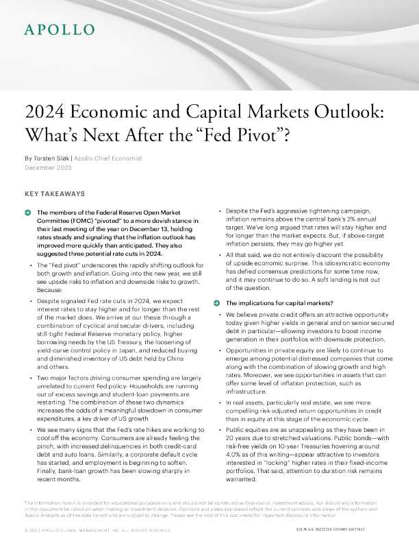 2024年展望：“美联储转向”后的下一步是什么？