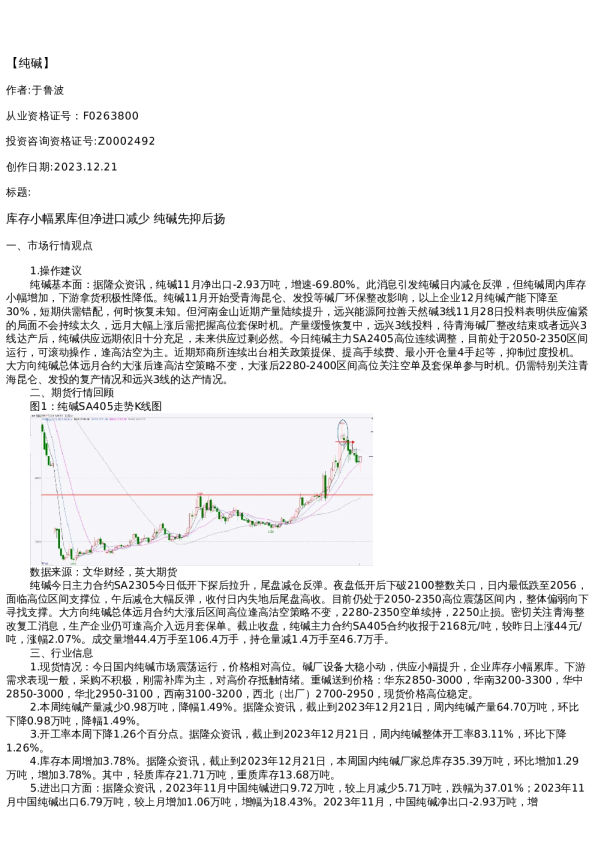 【能源化工】日报-2023-12-21