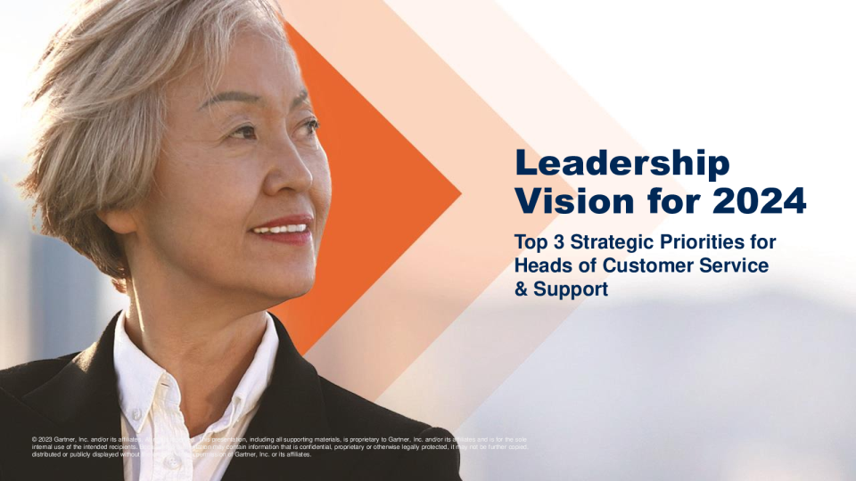 2024客户服务领导力愿景三大战略要务-英文版