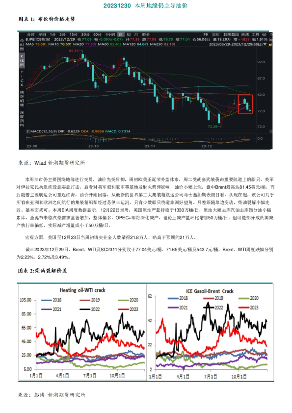 本周地缘仍主导油价