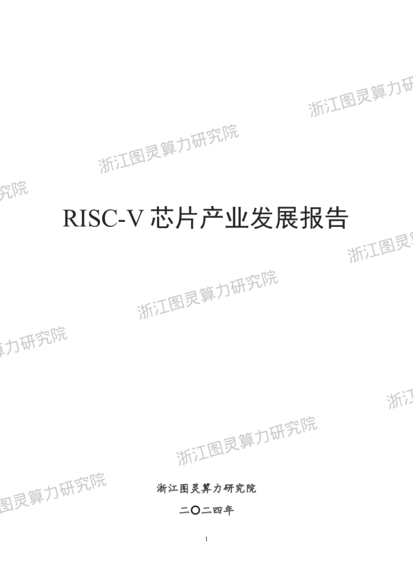 2024年RISC-V芯片产业发展报告