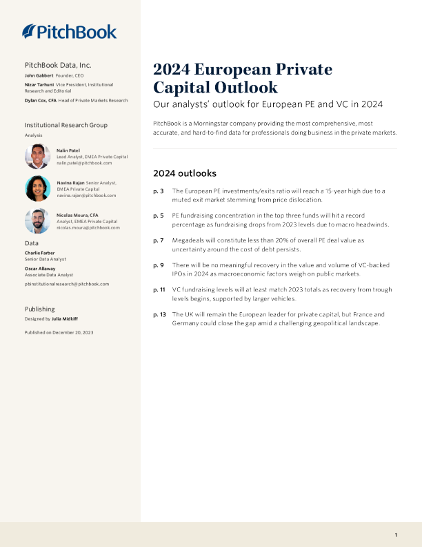 2024年欧洲私人资本展望【英文版】-2023