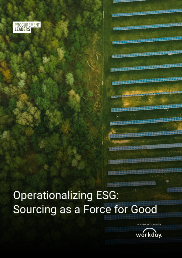 实施 ESG ： 作为善的力量进行采购