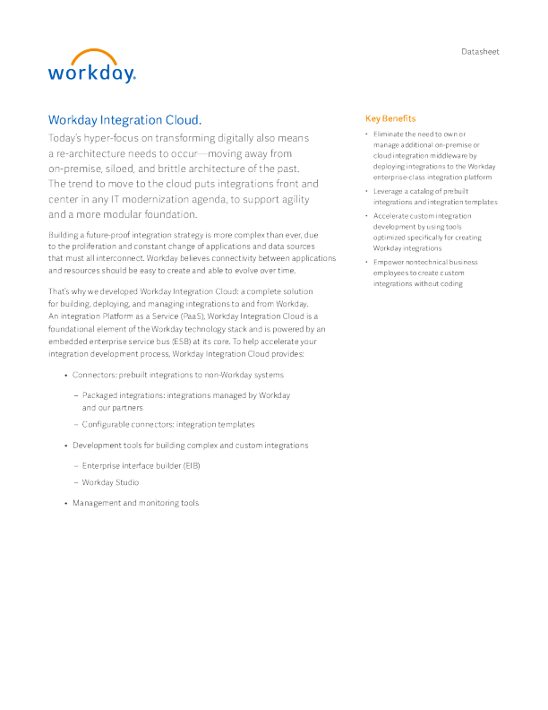 Workday 集成云