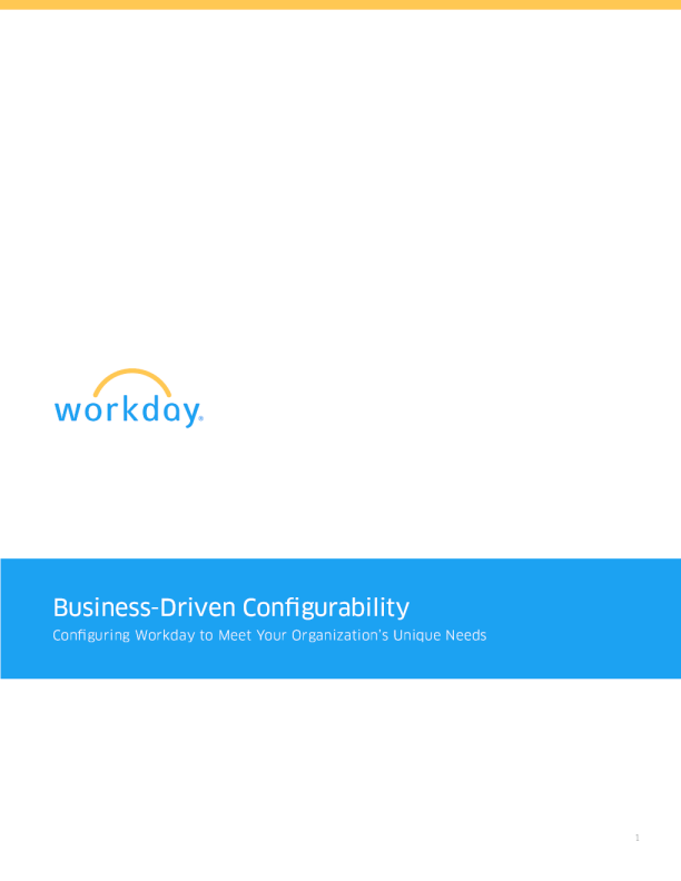 业务驱动的可配置性