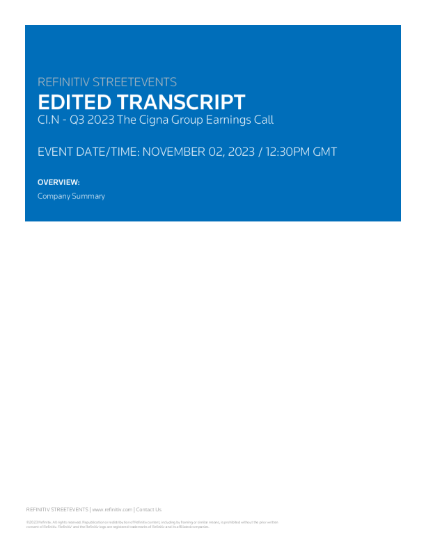 健康保险公司Financial Pulse 2023年第三季度上市公司