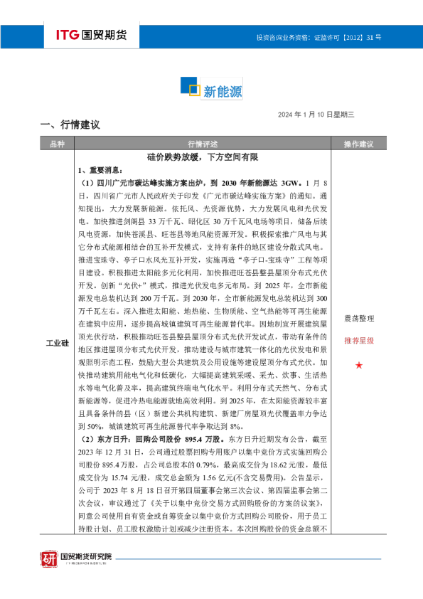 新能源·投研日报