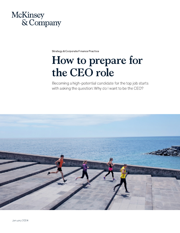 如何为 CEO 角色做准备