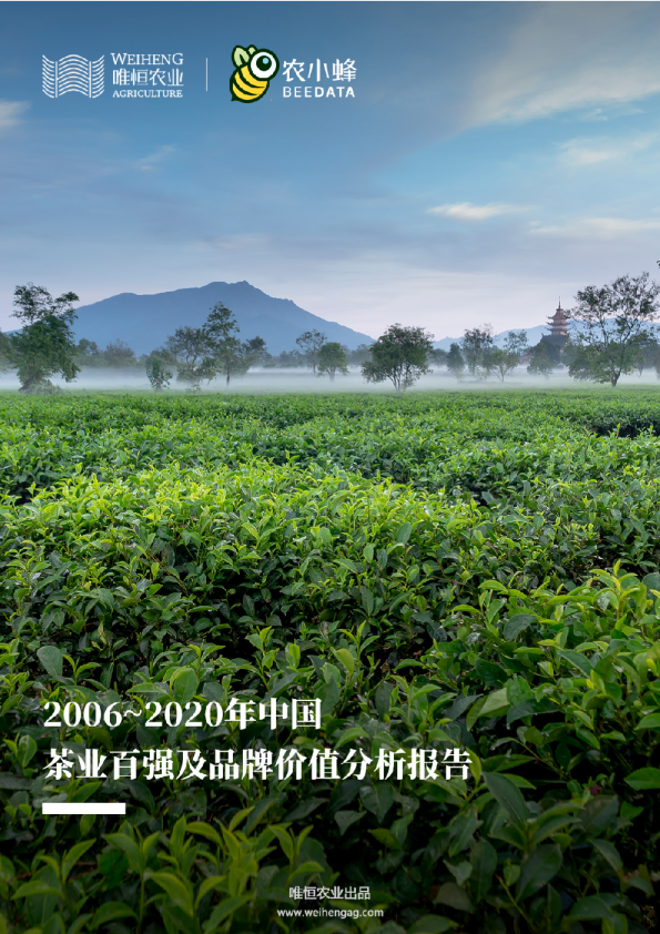 20062020年中国茶业百强及品牌价值分析简报