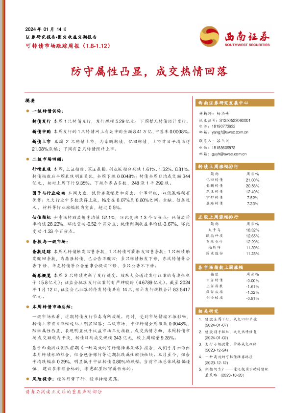 防守属性凸显，成交热情回落