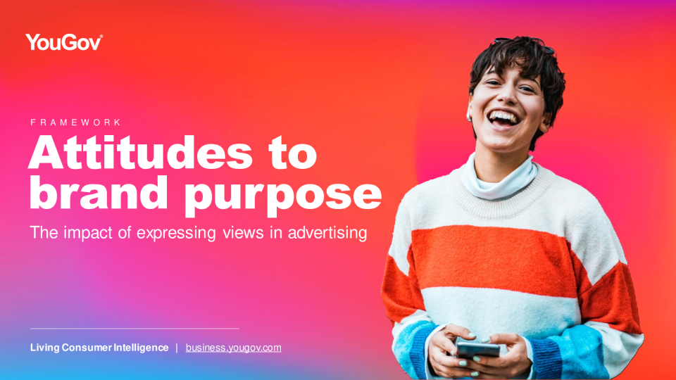 英国对品牌目的的态度 - 在广告中表达观点的影响