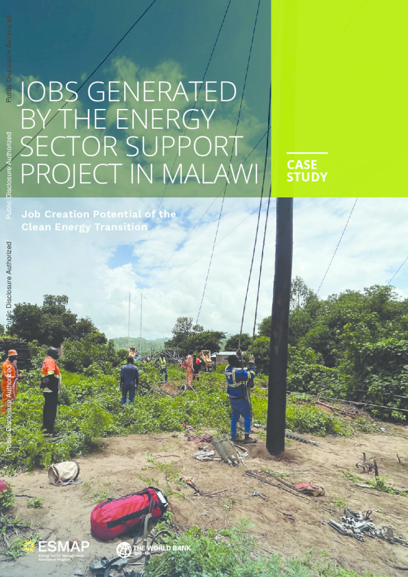 马拉维能源行业支持项目产生的就业