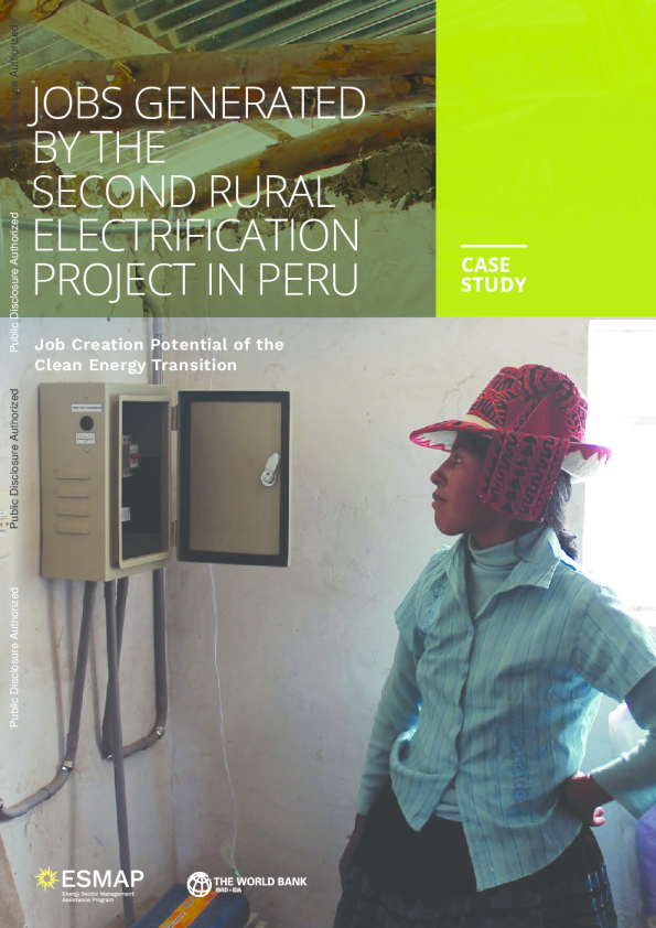 秘鲁第二个农村电气化项目产生的就业