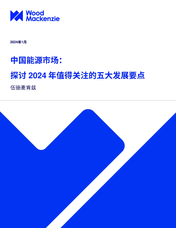 中国能源市场：探讨2024年值得关注的五大发展要点