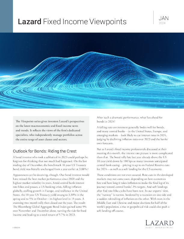 固定收益观点 ： 债券展望 ： 骑乘波峰