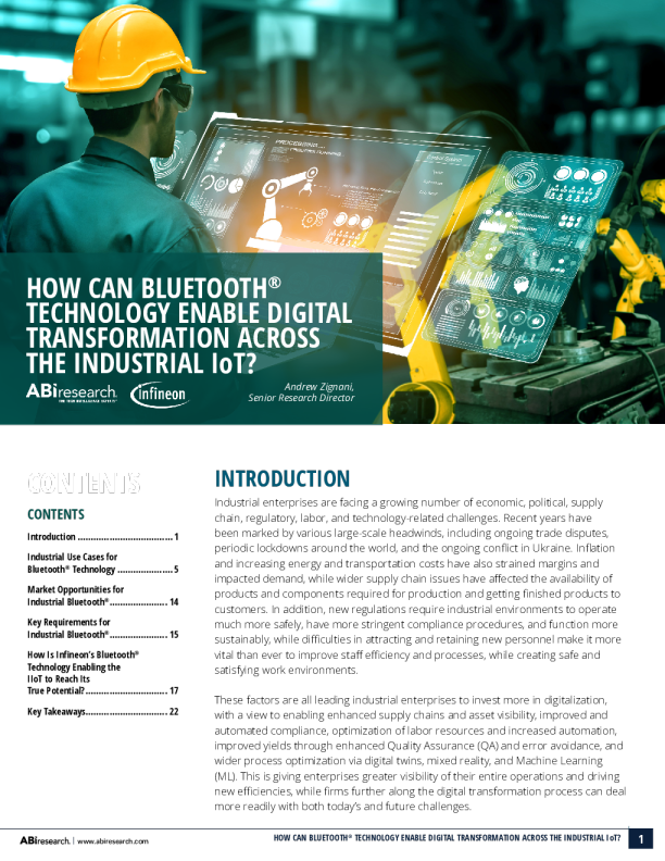 蓝牙技术如何实现工业物联网的数字化转型 ？