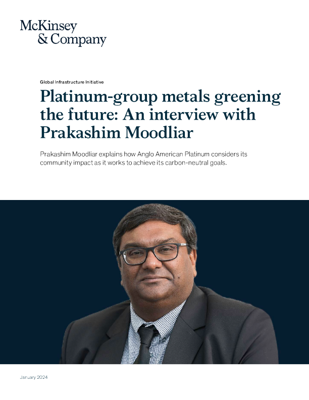 铂金族金属绿化未来 ： 对 Prakashim Moodliar 的采访