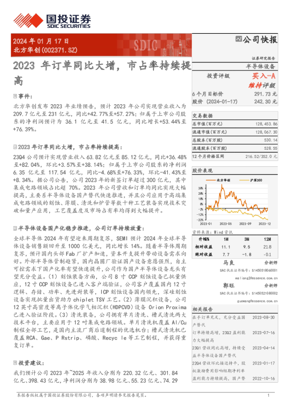2023年订单同比大增，市占率持续提高