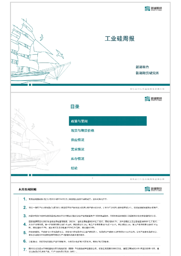 工业硅周报