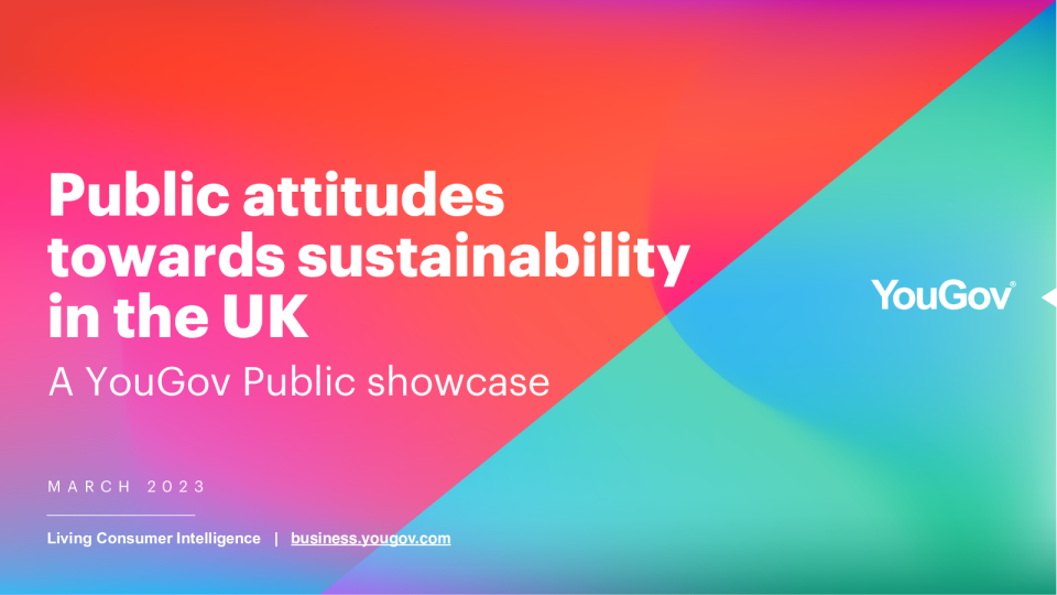 公众对英国可持续发展的态度