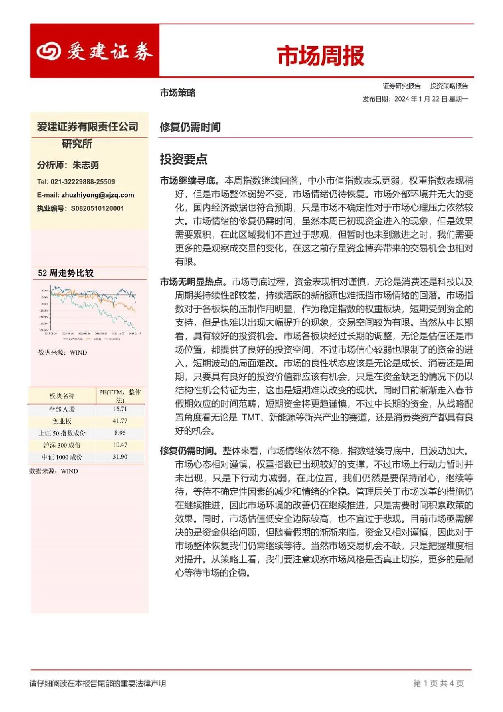 爱建证券市场周报