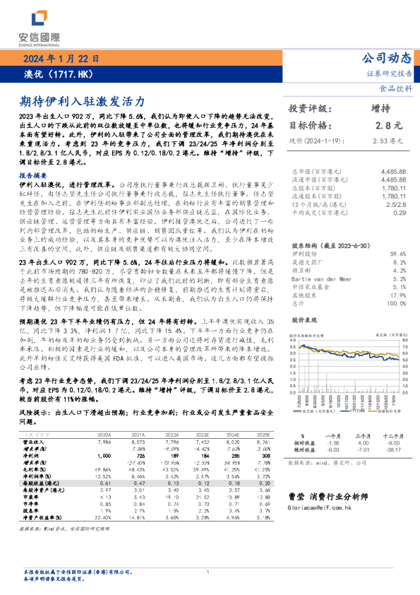 期待伊利入驻激发活力