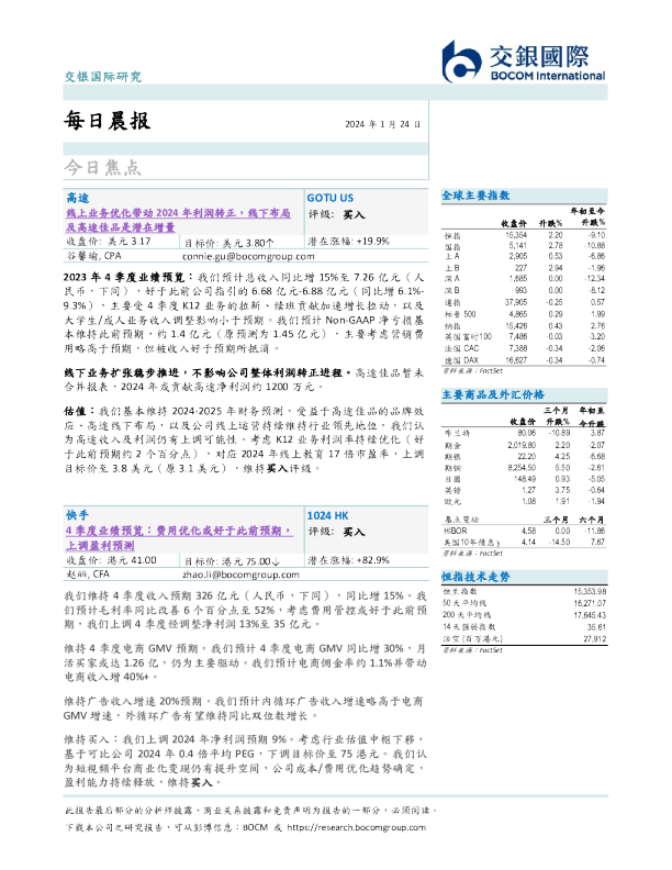 交银国际每日晨报