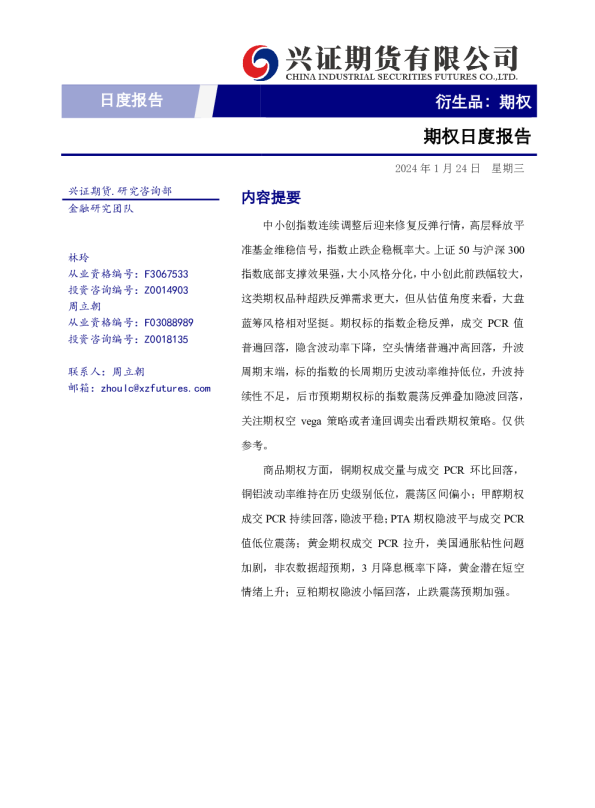 期权日度报告