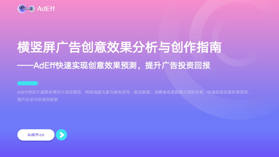横竖屏广告创意效果分析与创作指南：AdEff快速实现创意效果预测，提升广告投资回报