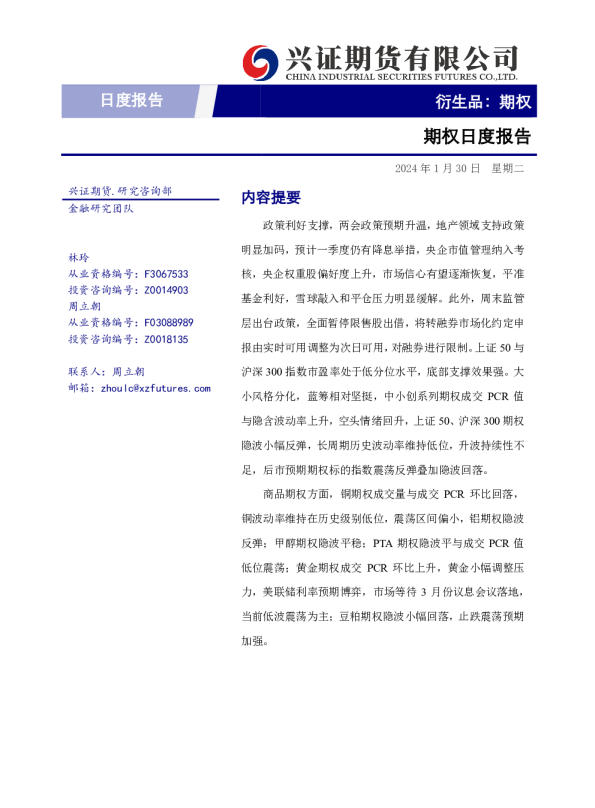 期权日度报告