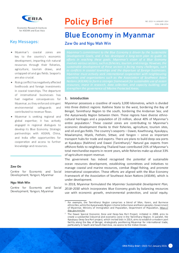 缅甸的蓝色经济