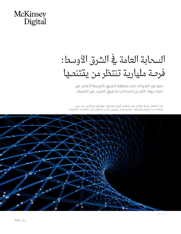 السحابة العامة في الشرق الأوسط: فرصة مليارية تنتظر من يقتنصها