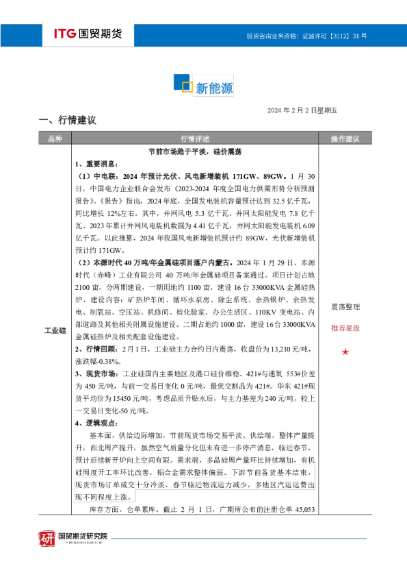 新能源·投研日报