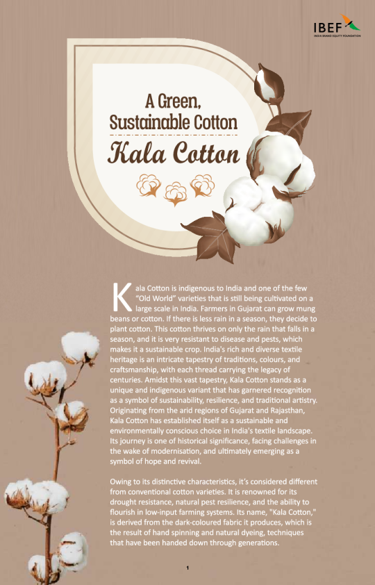 A Green, Sustainable Cotton: Kala Cotton