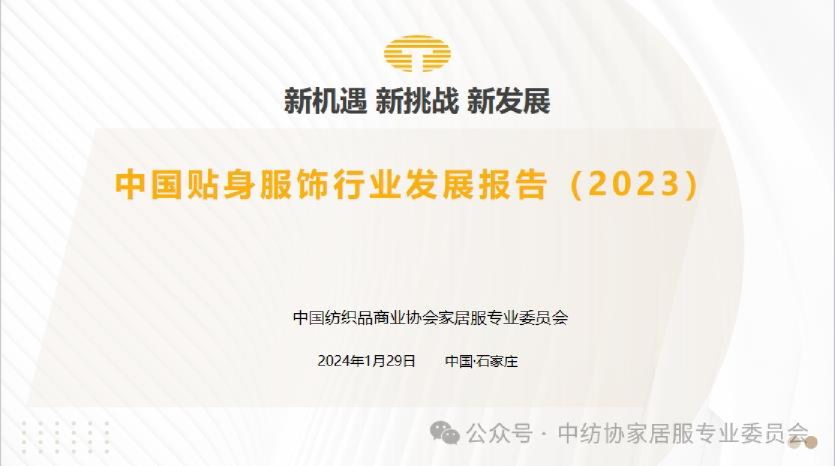 中国贴身服饰行业发展报告2023