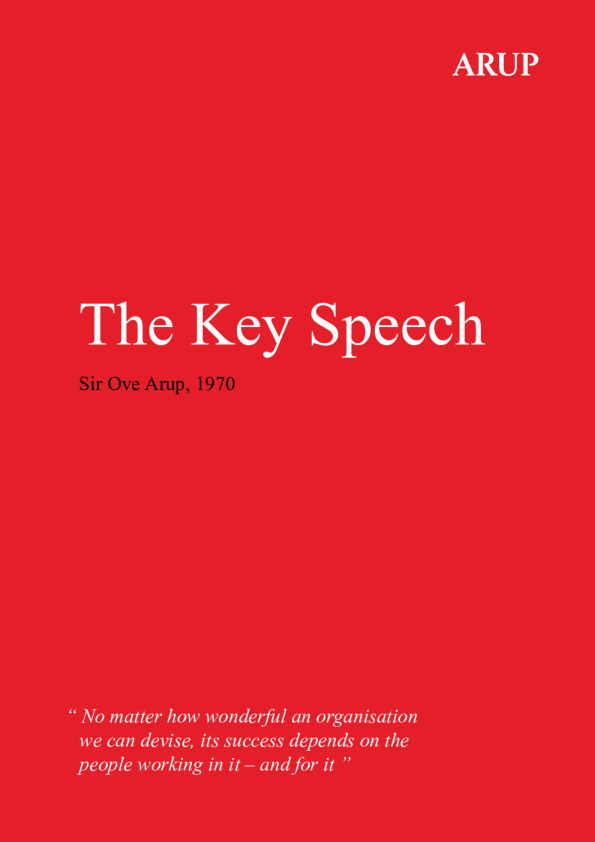 Ove Arup 关键演讲