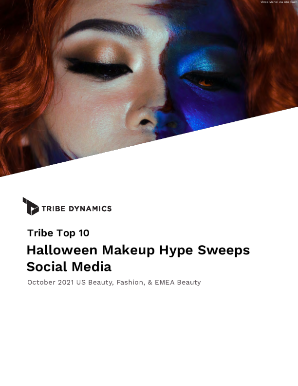 十月美容和时尚排名 ： 万圣节化妆炒作席卷社交媒体