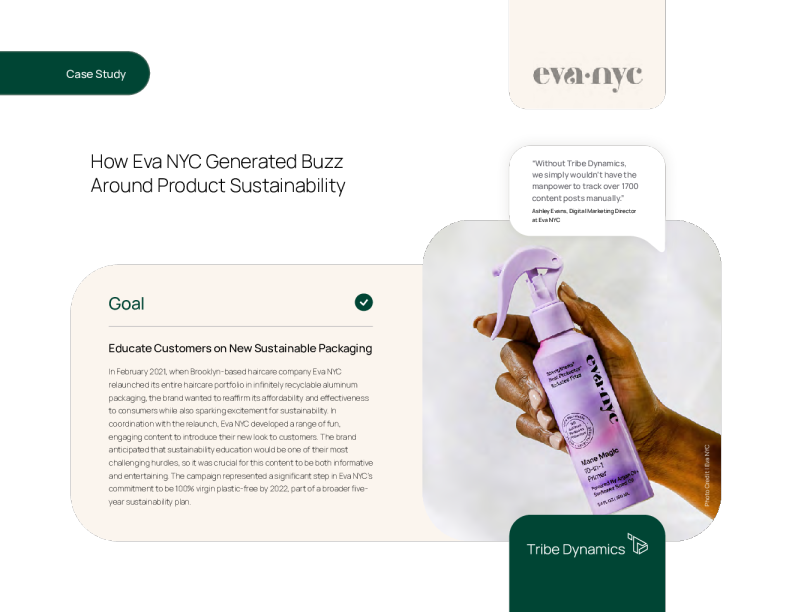 Eva NYC 如何在产品可持续性方面产生嗡嗡声