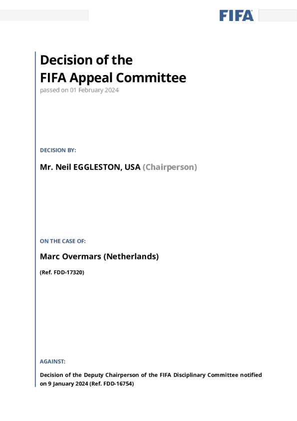 OC _ 04 _ FDD - 17320 _ FIFA _ 20.02. 2024 _ 理由决定超越