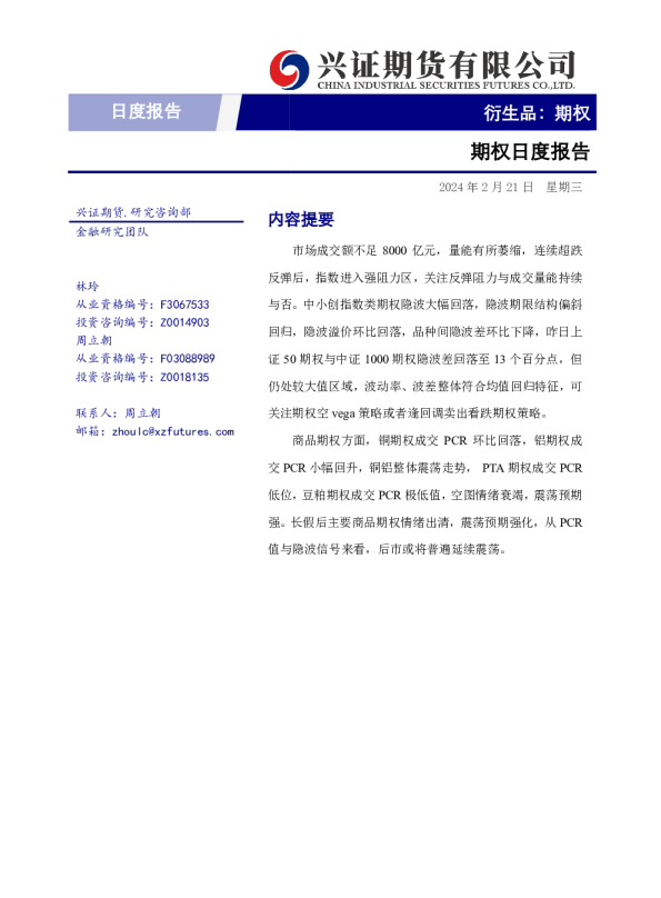 期权日度报告