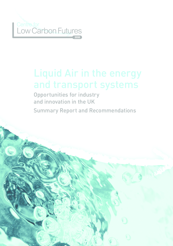 能源和运输系统中的液态空气