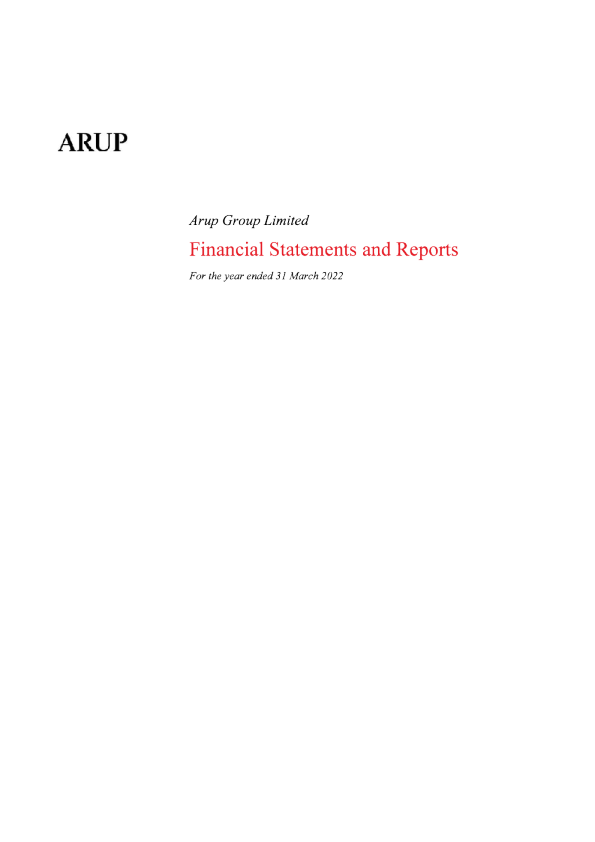Arup Financial Statements 2022