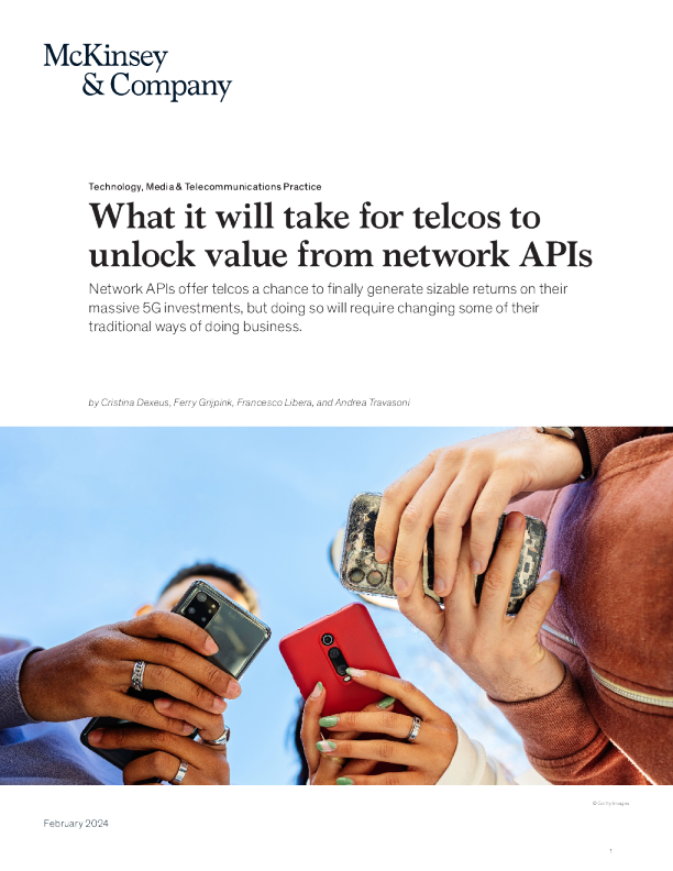 电信公司需要做些什么才能从网络 API 中解锁价值